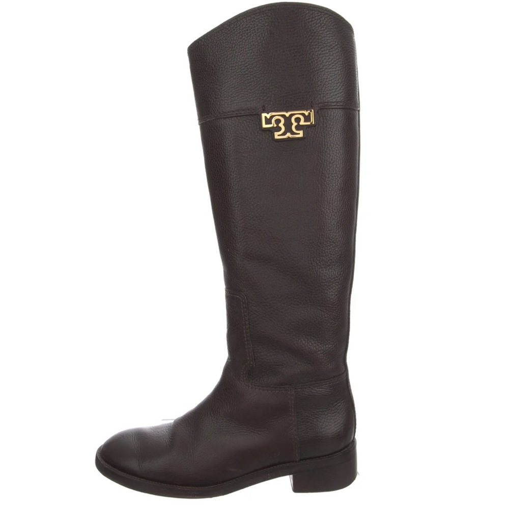 Tory Burch leather knee high riding boot